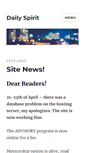Mobile Screenshot of daily-spirit.com
