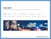 Tablet Screenshot of daily-spirit.com